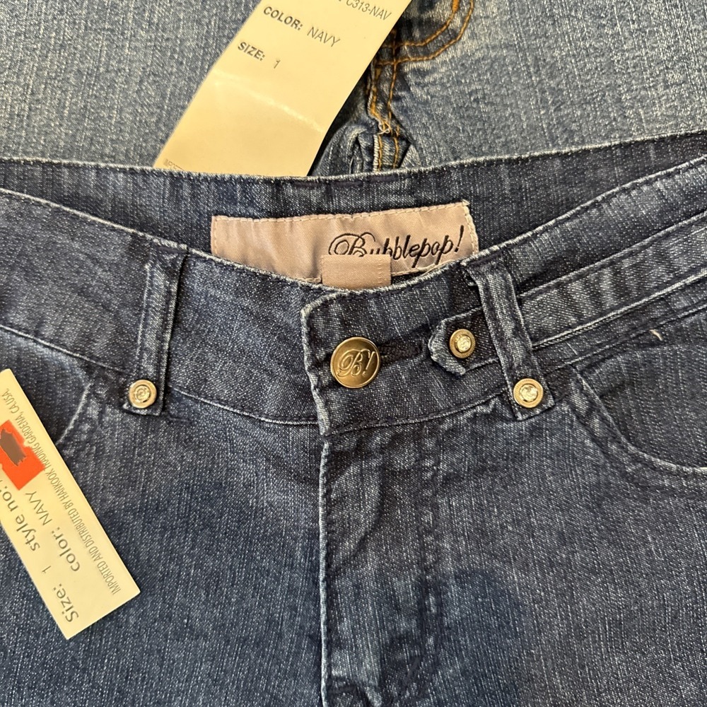 h.i.p. Women's Capri Jeans Lot 6 Pairs / Junior Sizes 1 & 5 Blue Classic Denim - Picture 13 of 16